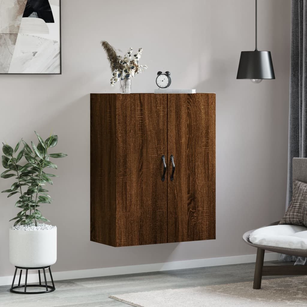 vidaXL Hängeschrank Wandschrank Braun Eichen-Optik 69,5x34x90 günstig online kaufen