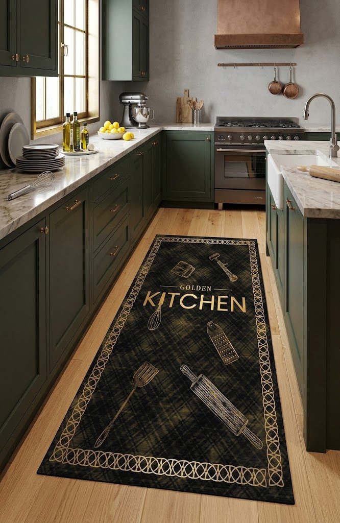 TEPPIA Teppich Teppia 41280 Vintage Golden Kitchen Küchenteppich