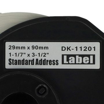 vhbw Etikettenpapier passend für Brother PT QL-1110NWB, QL-500, QL-500A, QL500BS Drucker &