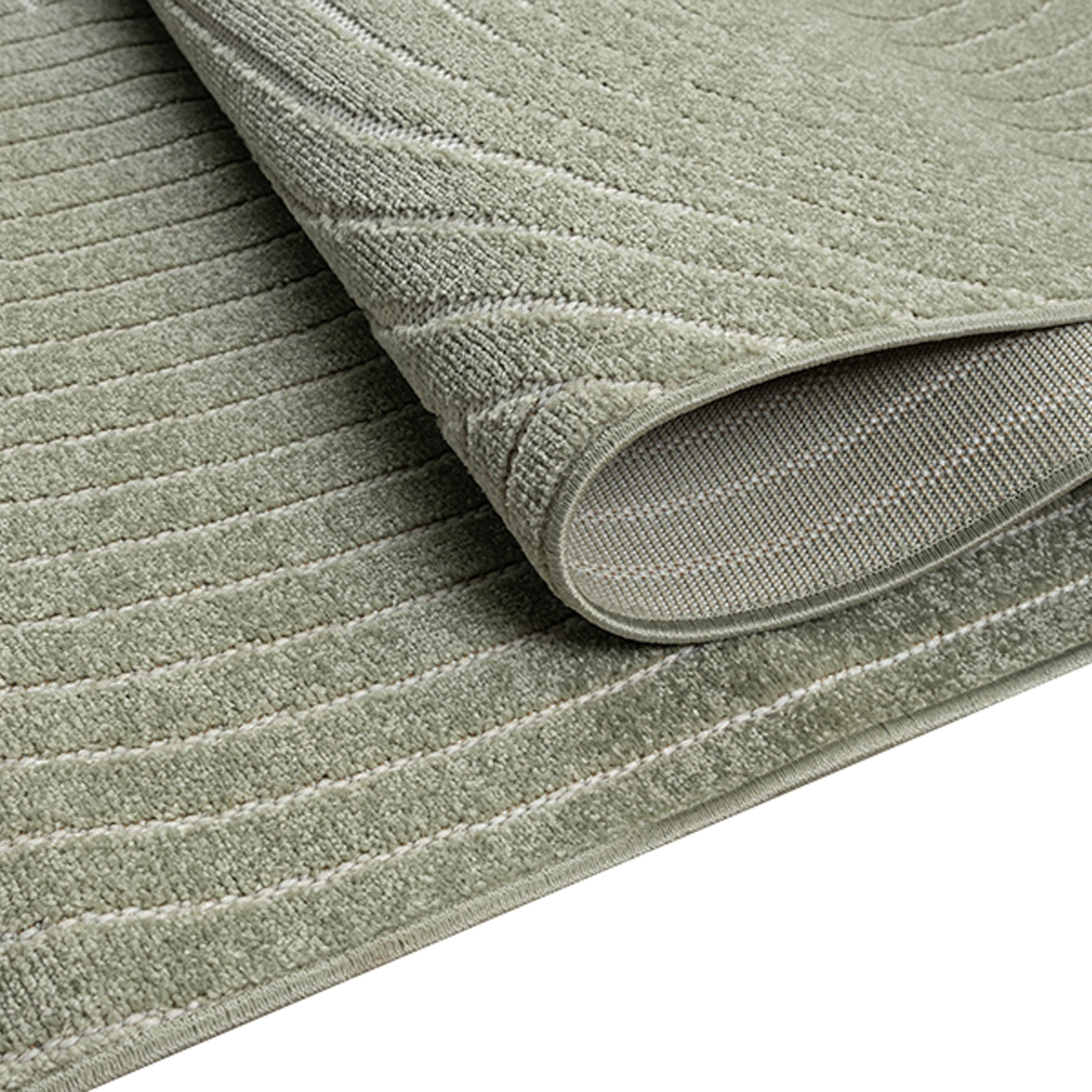 TeppichHome24 Teppich Moderner In- und Outdoor Teppich mit Bogen Muster in grün, rechteckig, Höhe: 5 mm