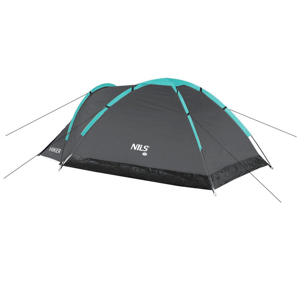 NILS CAMP Gruppenzelt Campingzelt 2-Personen Trekkingzelt, Personen: 2 (Spar-Set, 1 tlg., Einfache Montage), zwei Personen mit zusätzlichem Vorraum zum Verstauen