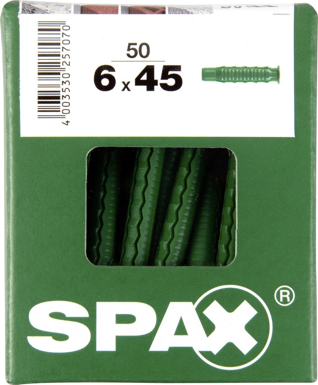 SPAX Schrauben- und Dübel-Set Spax Spreizdübel 6.0 x 45 mm - 50 Stück