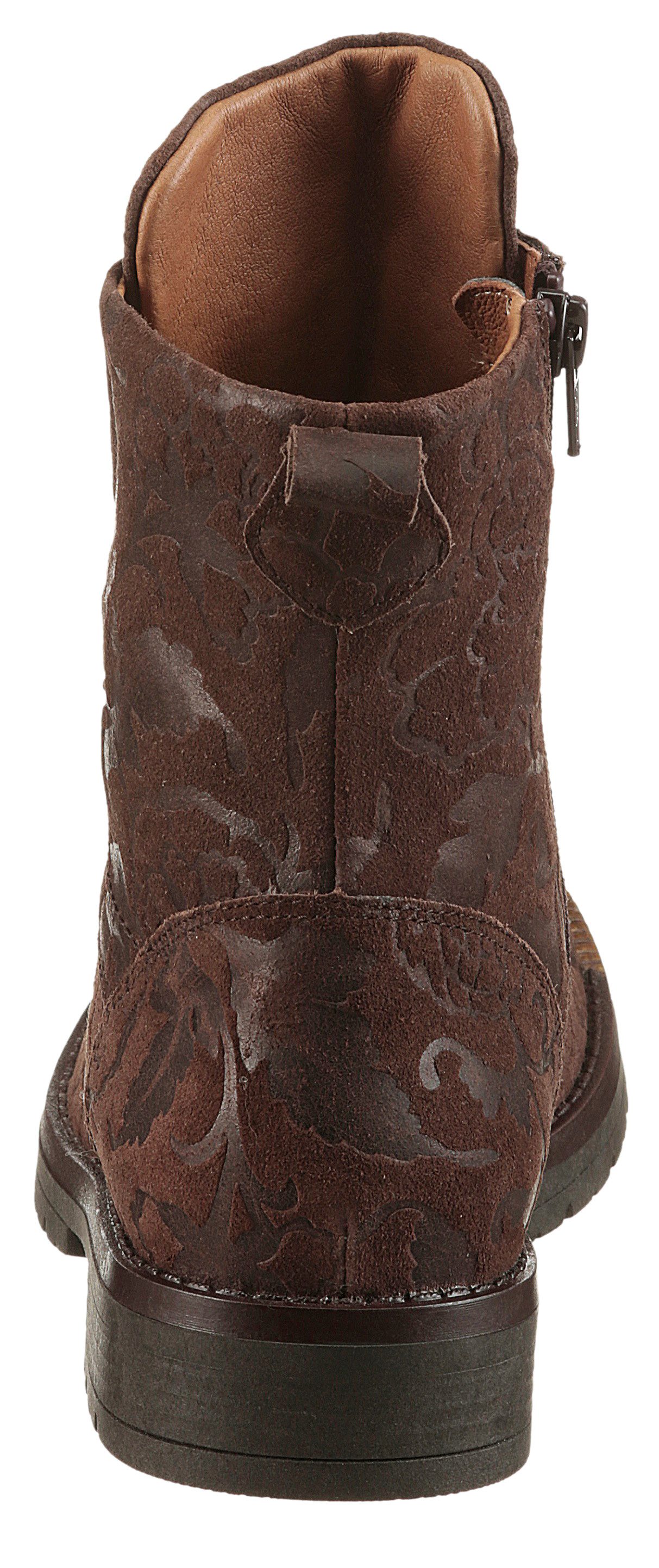 Waldläufer G-RAVINA Schnürstiefelette Schnürboots, Blockabsatz, in floraler günstig online kaufen