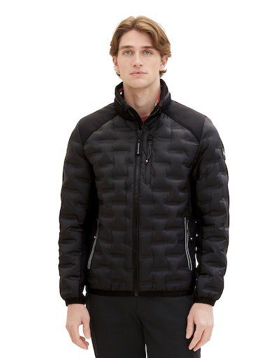 TOM TAILOR Steppjacke mit Kapuze schwarz verstaubarer