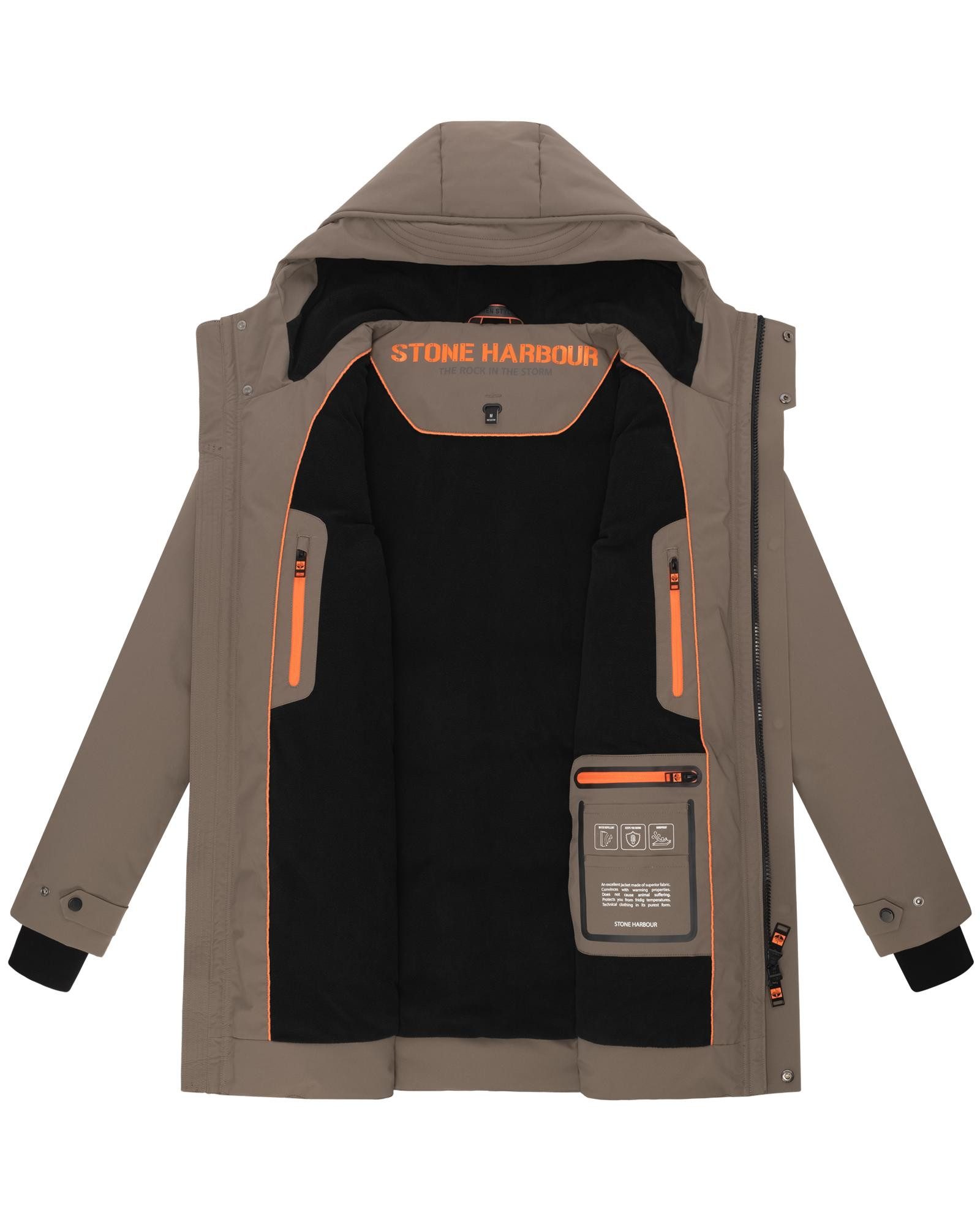 Stone Harbour Wintermantel Kitraan XX Langer Herren Winterparka mit zahlreichen Taschen – Bild 5 von 5