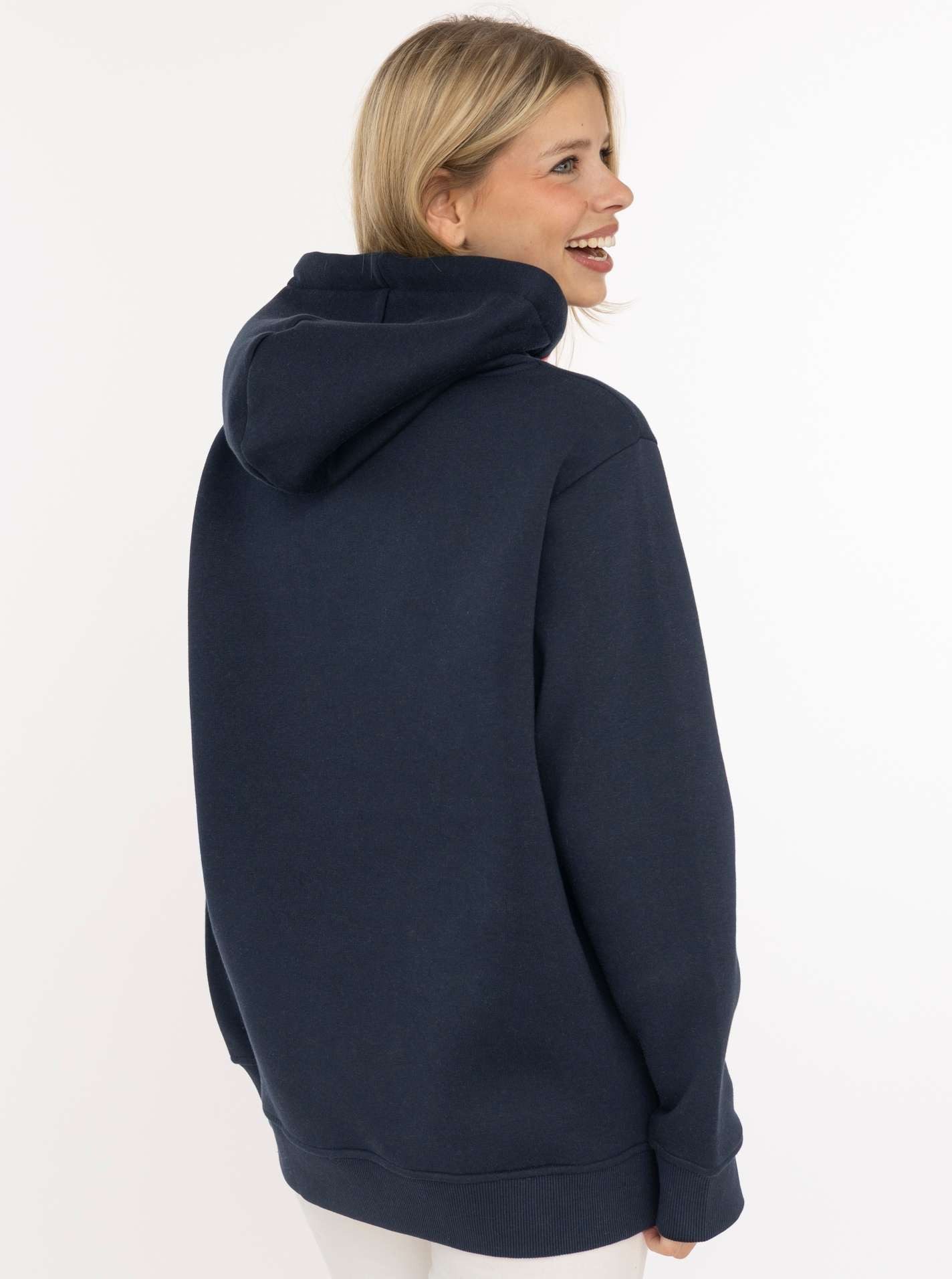Zwillingsherz Hoodie "Beach Home" Motiv „Am Strand bin ich zu Hause“, Anker, Kapuze mit Kordel