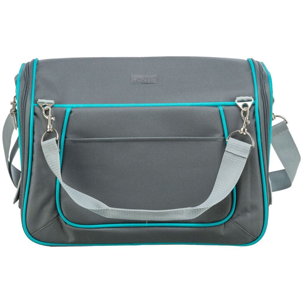 TRIXIE Tiertransportbox Wohn- und Transporttasche Vicky - grau - 40 × 27 × 28 cm