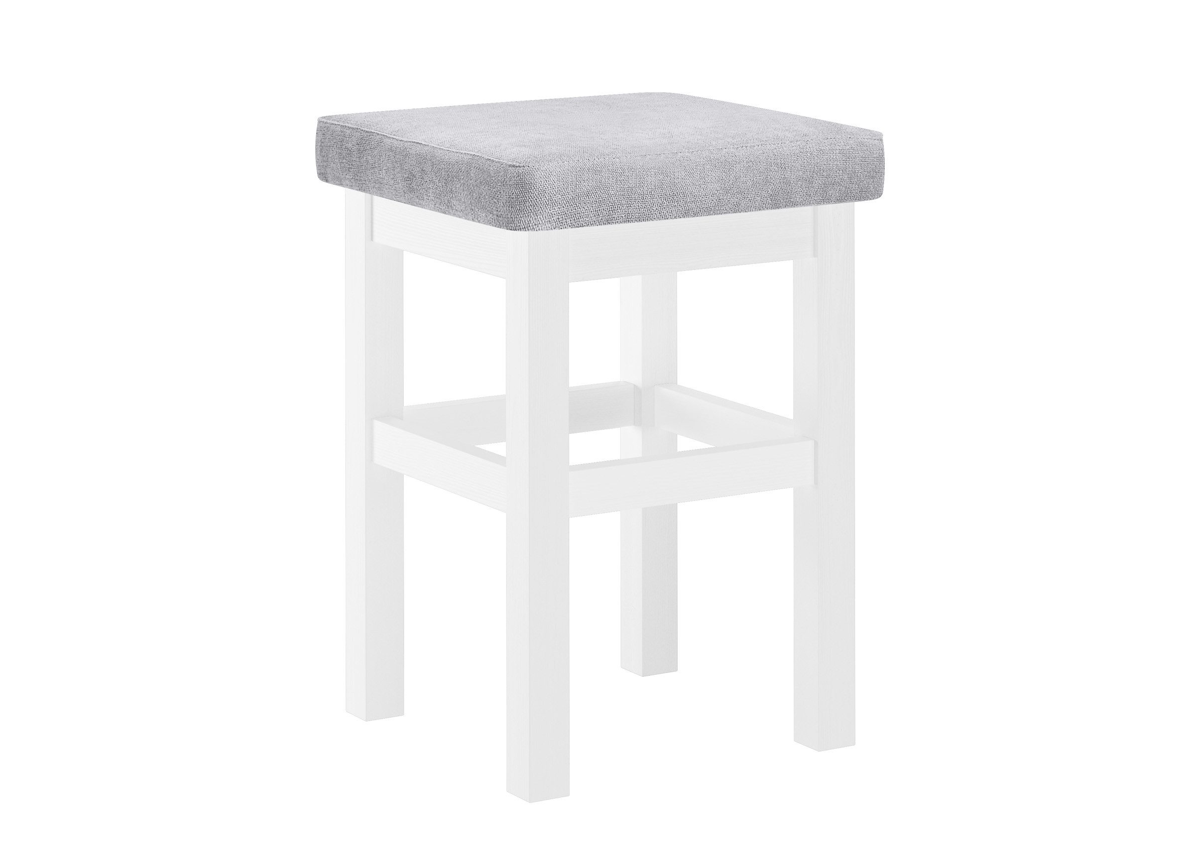 ERST-HOLZ Arbeitshocker Holzhocker mit Verschiedenen Polsterfarben Sitz in günstig online kaufen