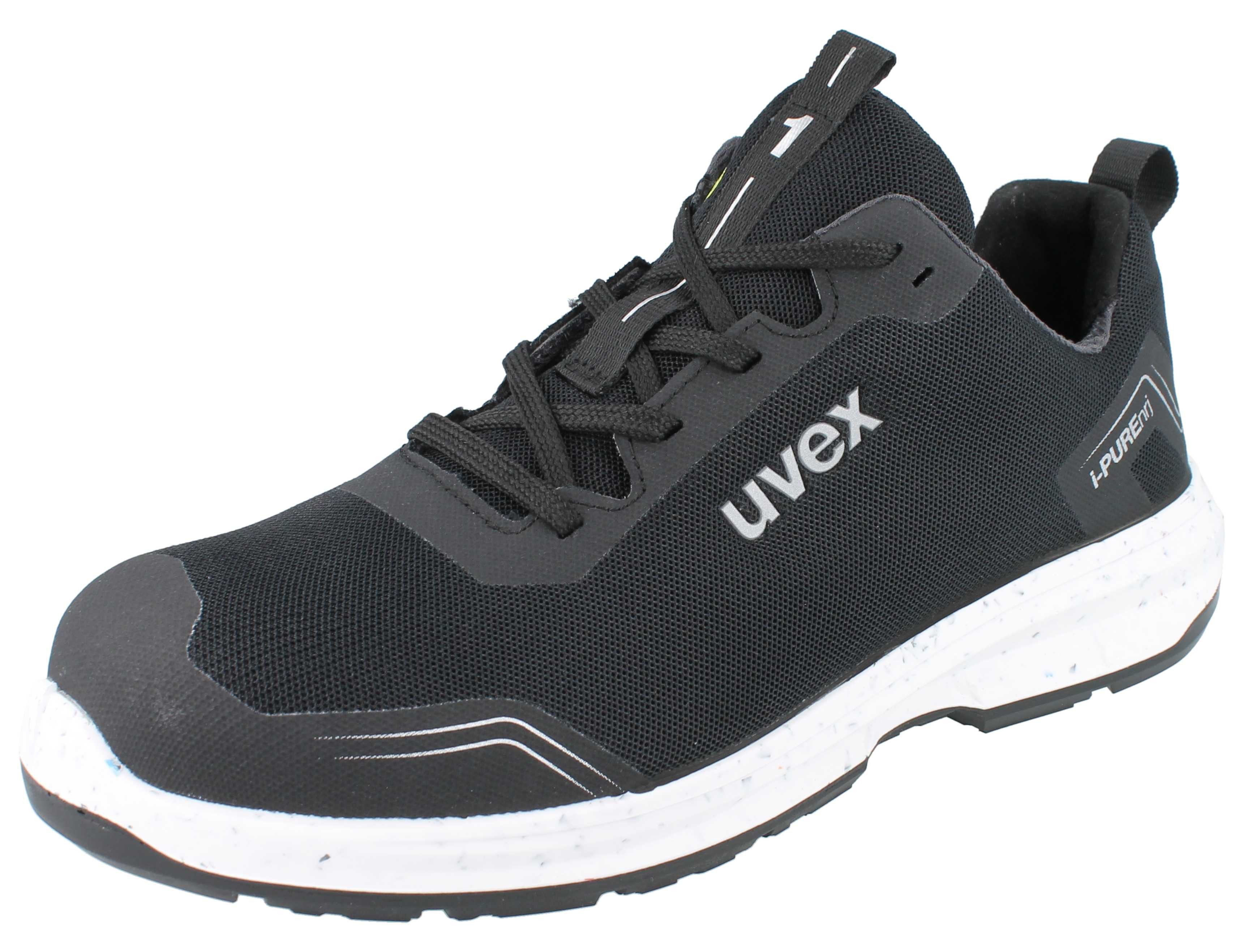 Uvex UVEX 1 sport Herren Sicherheitssneaker S1 schwarz - Größe: 45 Sicherheitsschuh Wechselfußbett