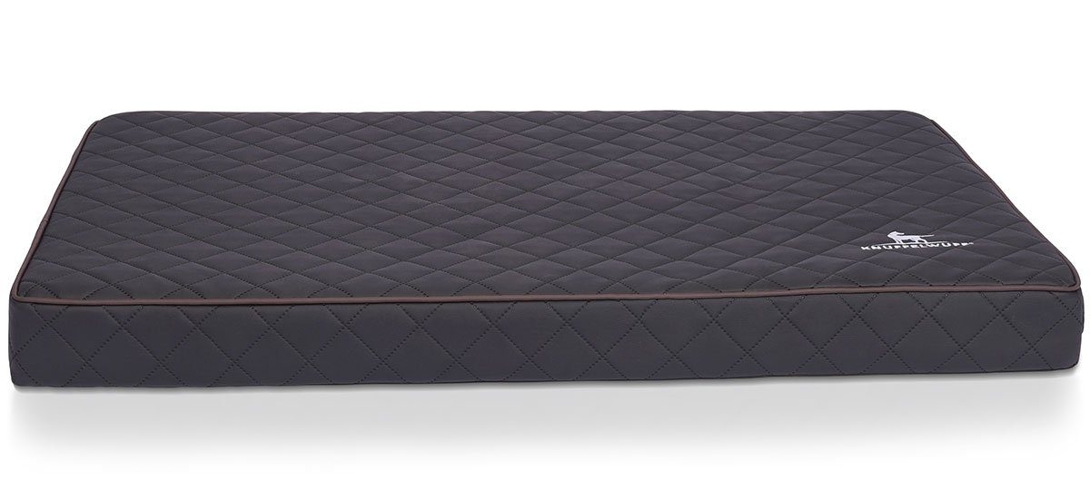 Knuffelwuff Hundematte Juna Orthopädisch Kunstleder L 78x65cm Rot günstig online kaufen
