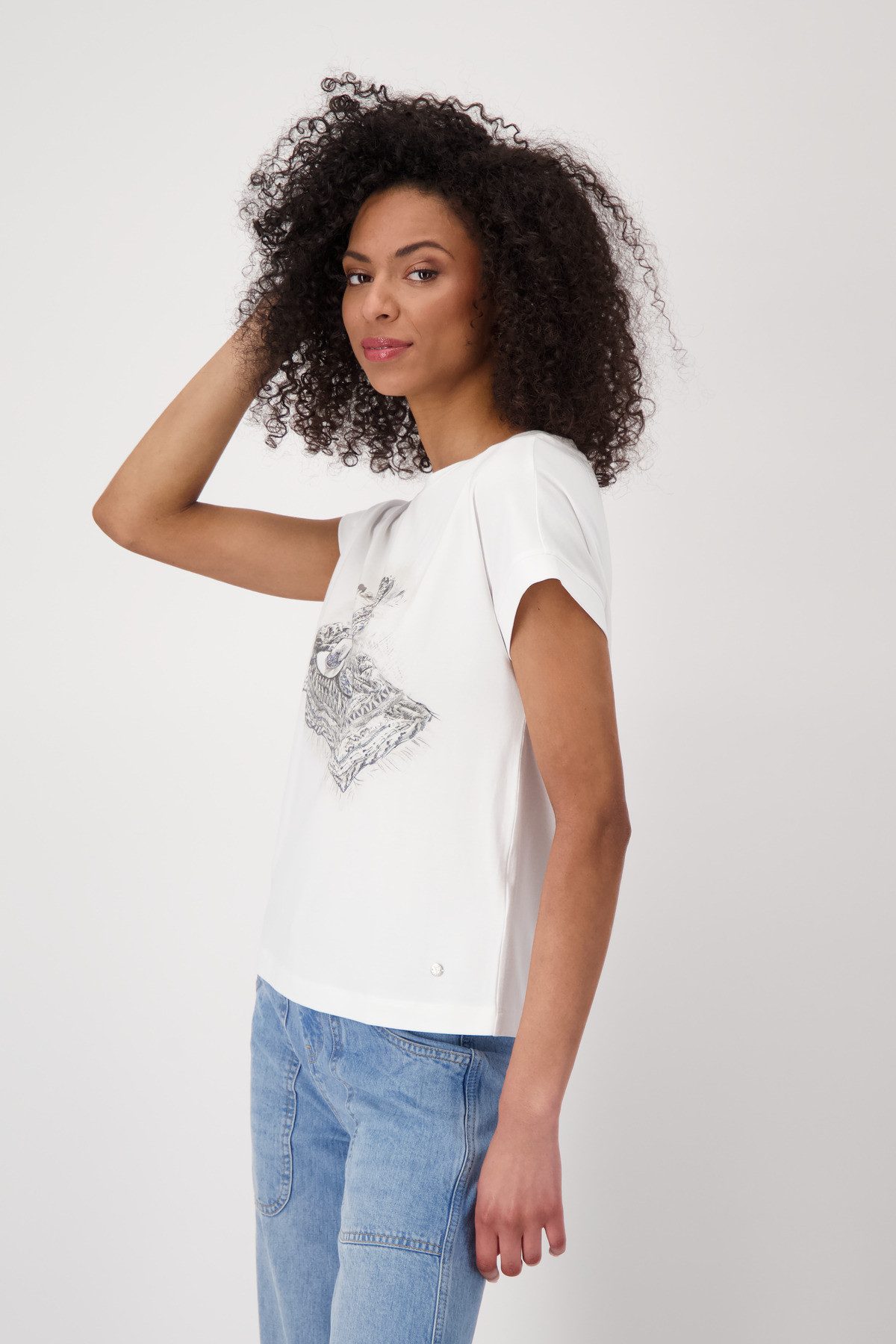 Monari T-Shirt Shirt Cowboy Stiefel Mit günstig online kaufen