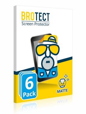 BROTECT Schutzfolie für myPhone Prime 3, Displayschutzfolie, 6 Stück, Folie matt entspiegelt