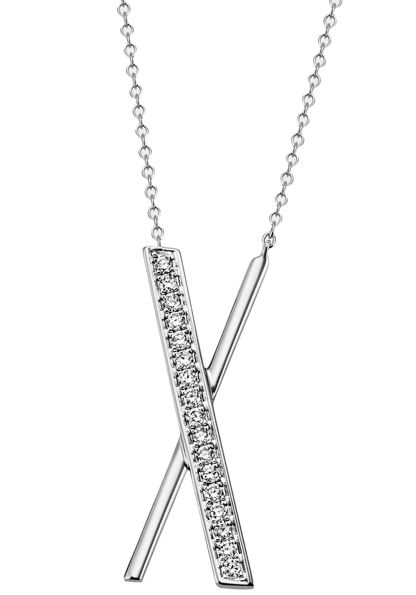 Kette mit Anhänger Schmuck Geschenk Silber 925 Halsschmuck Halskette Ankerkette Kreuz
