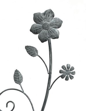 DanDiBo Rankhilfe Rankhilfe mit Blumen Rankgitter aus Metall H-110 cm Kletterhilfe 96014 Ranke für Kletterpflanzen Vintage