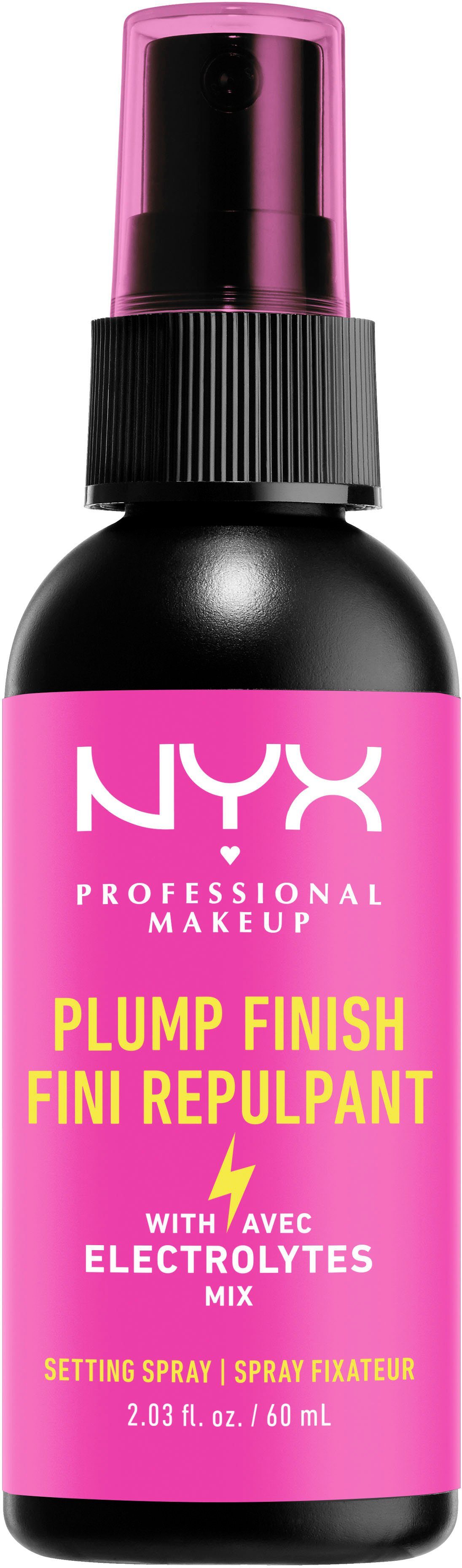 NYX Gesichtsspray Professional Makeup Spray, Hyaluron mit Plump Finish Setting