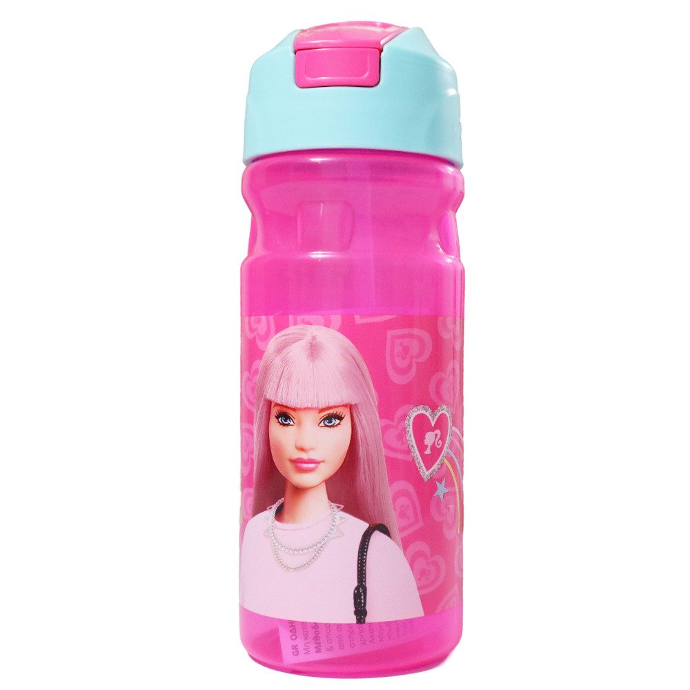 Barbie Trinkflasche Barbie Kinder Sport Wasserflasche Flasche Trinkhalm Griff 500 ml