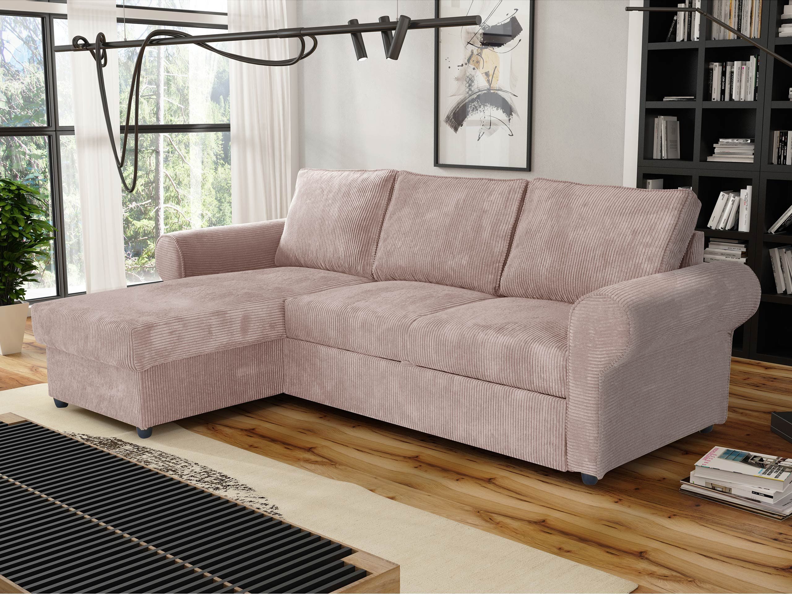 MIRJAN24 Ecksofa Monaco Cord, mit Schlaffunktion günstig online kaufen