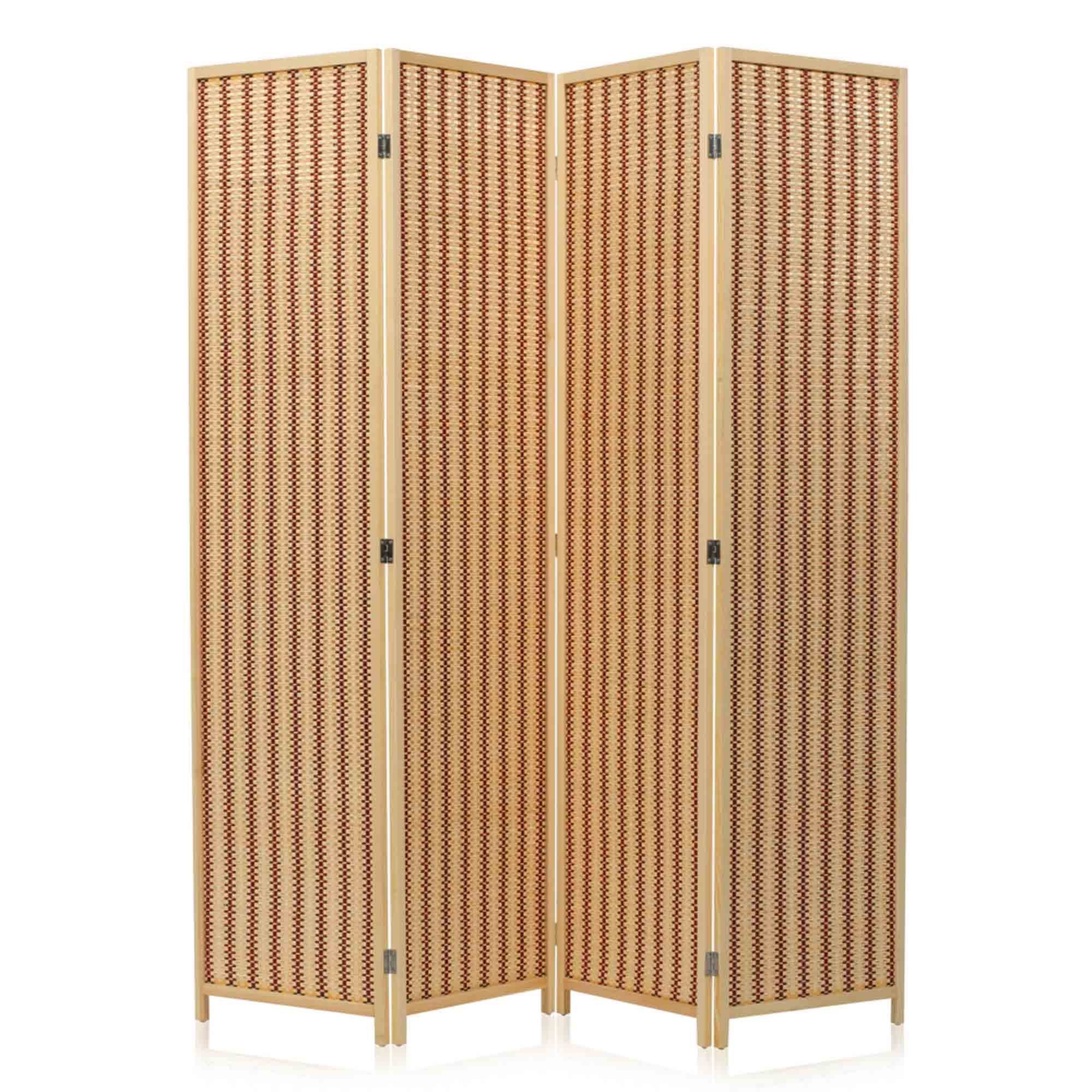 Makika Paravent Trennwand / Raumteiler Bambus Faltbar - Natur Braun günstig online kaufen