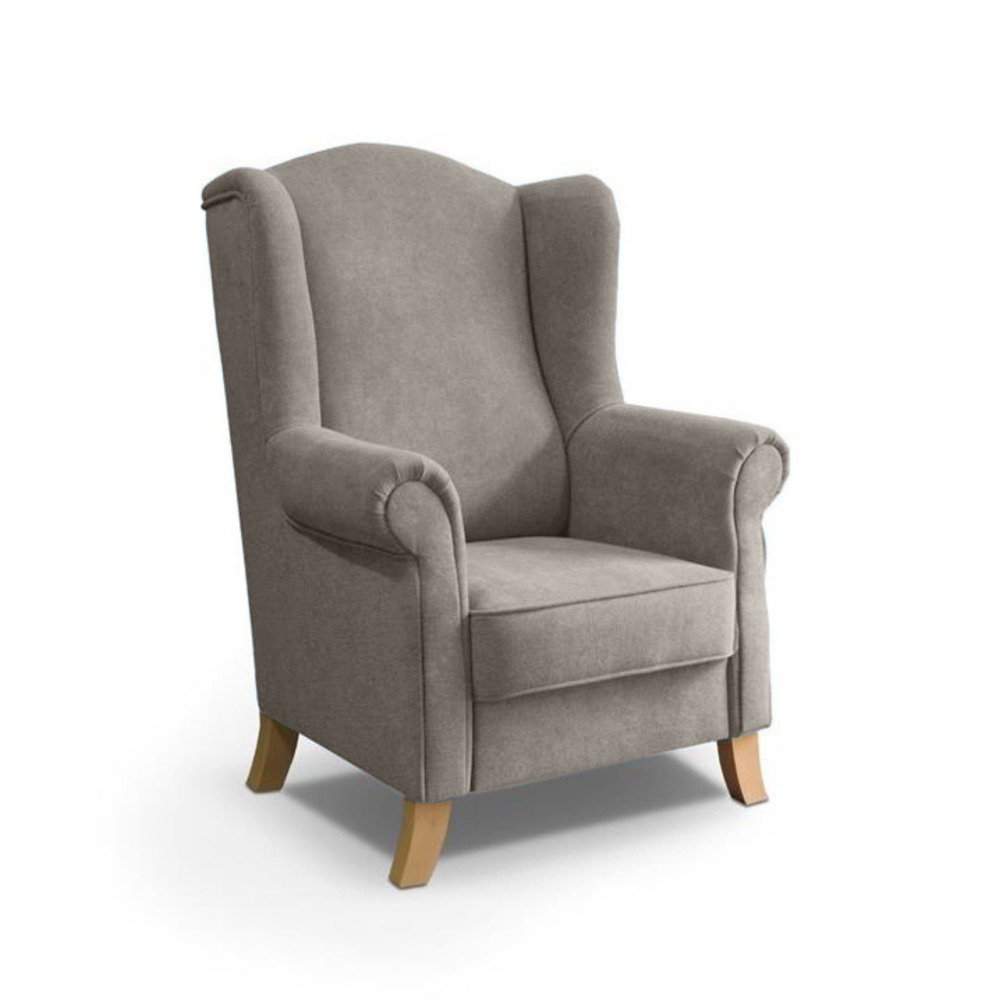 Beautysofa Ohrensessel Sessel Wohnzimmersessel Fernsehsessel LEONARDO günstig online kaufen