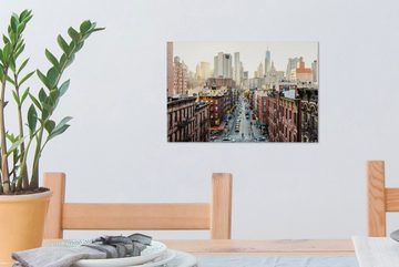 OneMillionCanvasses® Leinwandbild Die Straßen von New York, (1 St), Wandbild Leinwandbilder, Aufhängefertig, Wanddeko, 30x20 cm