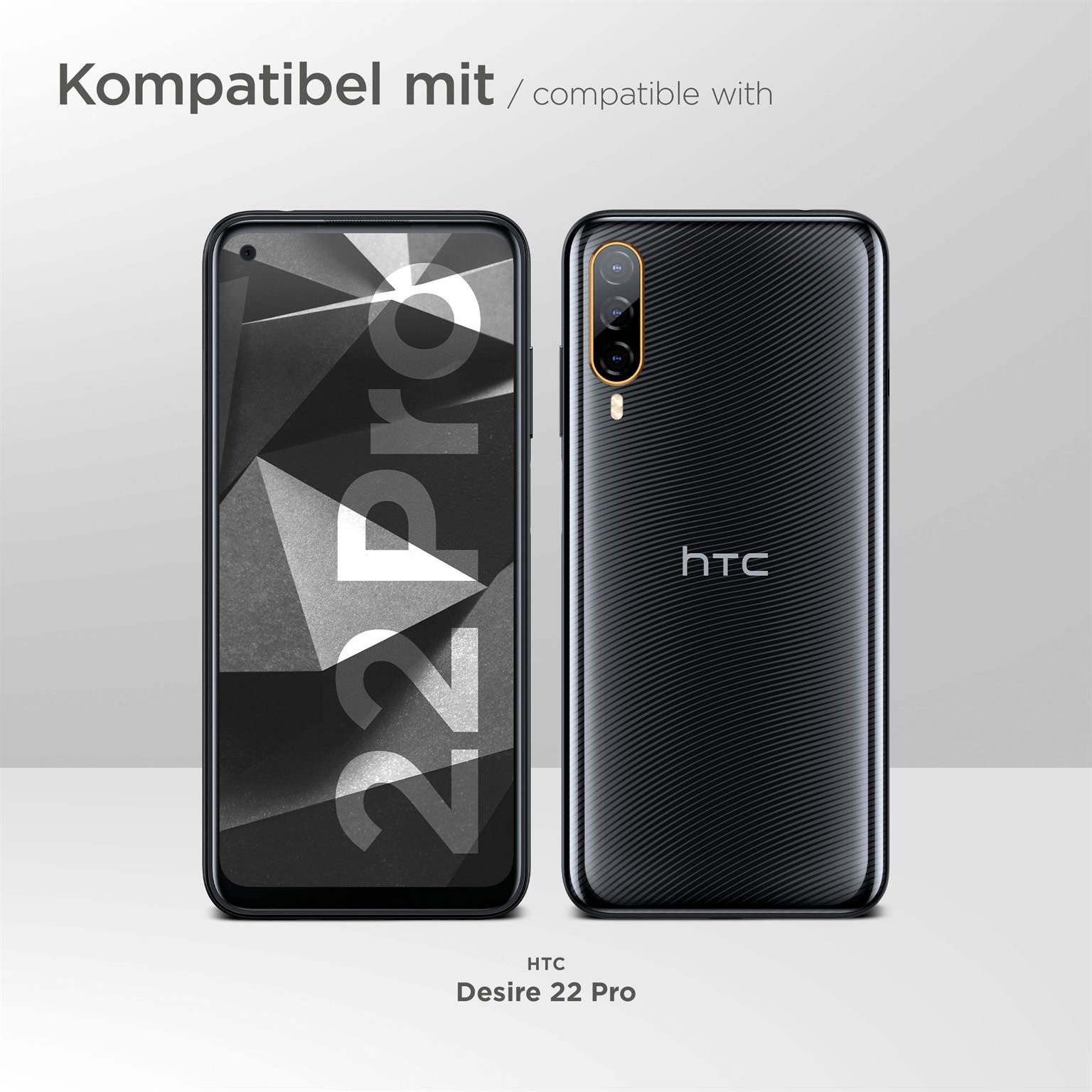 ONEFLOW Handyhülle für HTC Desire 22 Pro Wasserdichte Tasche BeachBag Schwarz 6,6 Zoll, Hülle mit Touch Kamera Fenster IPX8 Unterwasser-Tasche zum Schwimmen