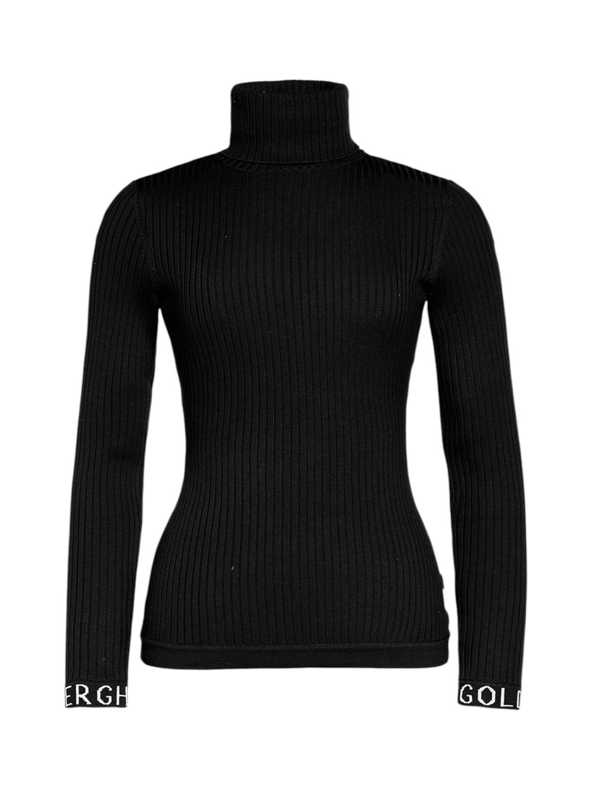 Goldbergh Longpullover Mira Rippstrick Pullover mit Umschlagkragen