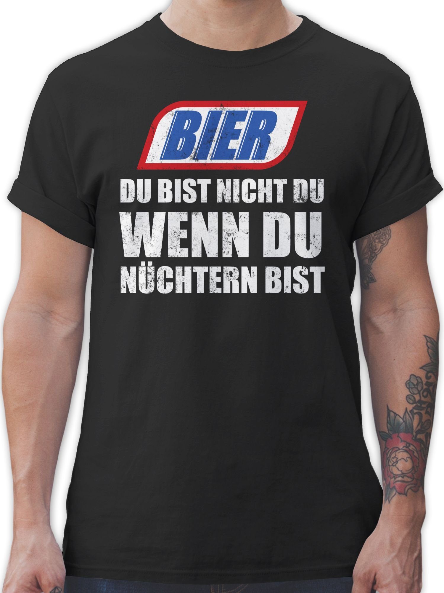 T-Shirt Bier Du bist nicht du wenn du nüchtern bist Vintage