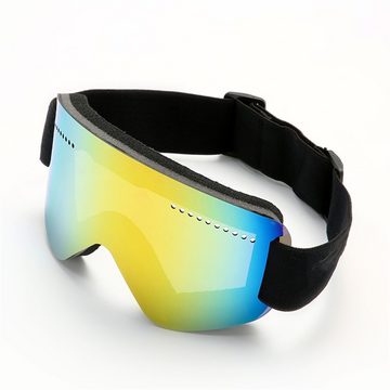 Rouemi Skibrille Skibrille für Erwachsene, Antibeschlag-Schneebrille für Bergsteiger