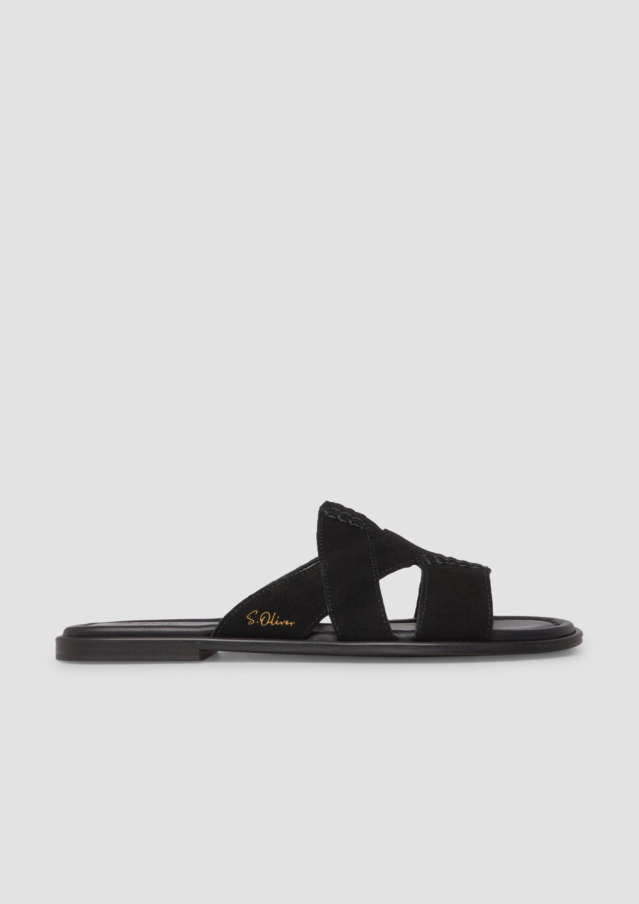 s.Oliver Sandalen Sandale Sandalen aus Veloursleder