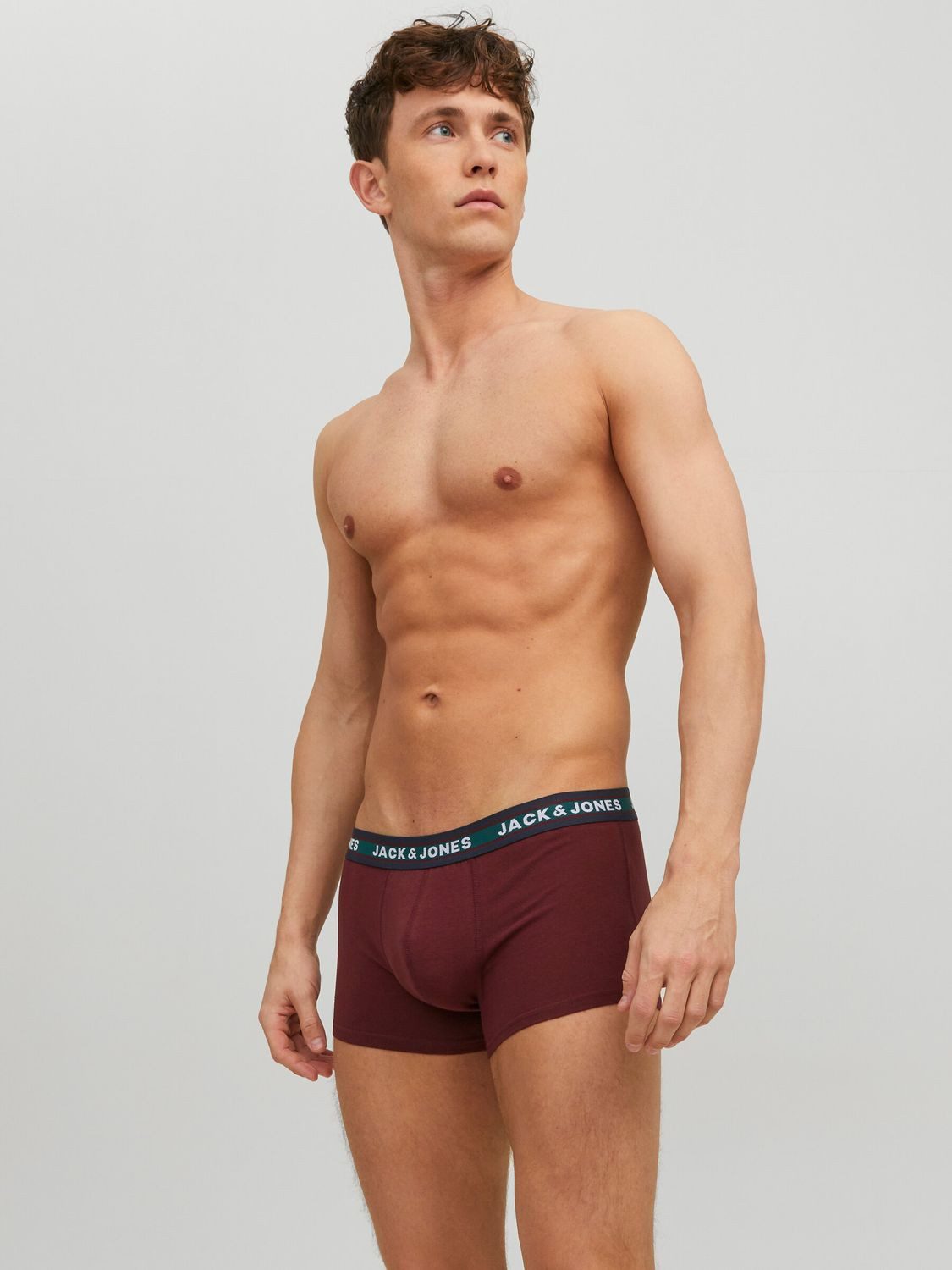 Jack & Jones Boxershorts Trunk (Set) Logobund, elastisch, im 5er Pack