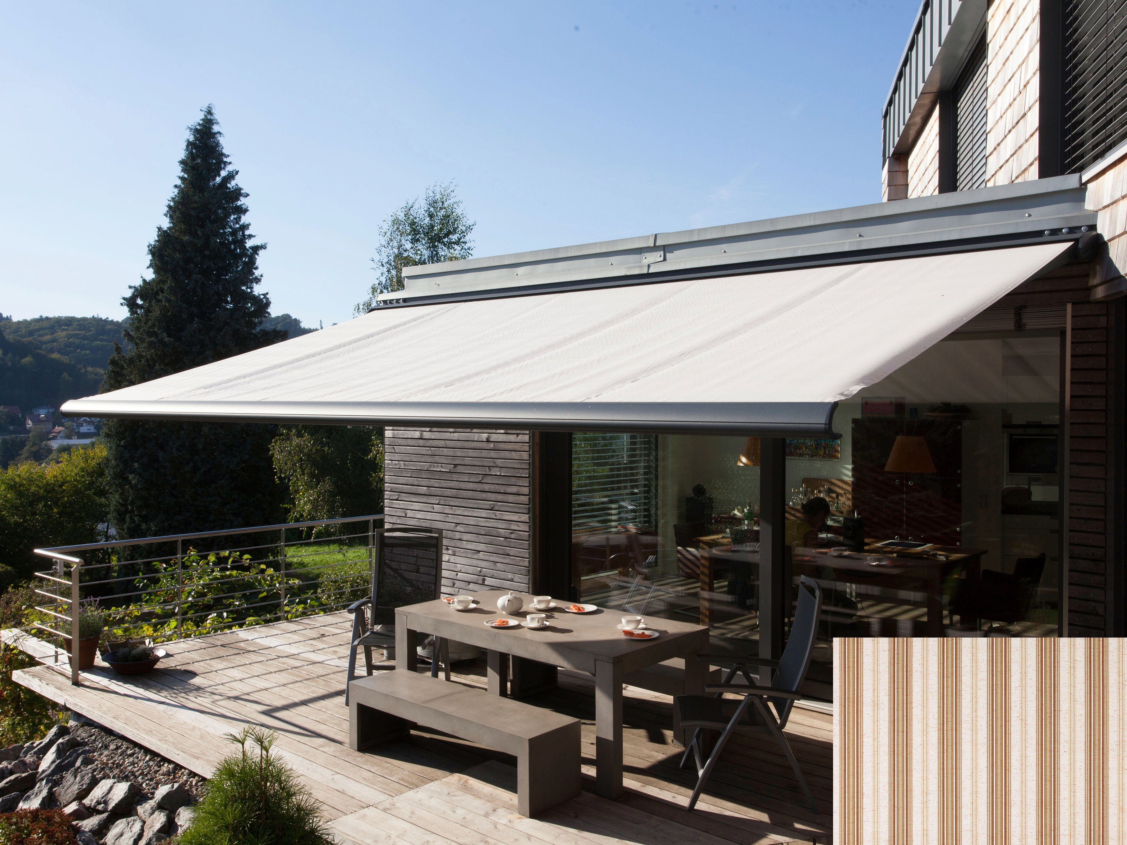 Wismar Kassettenmarkise Classic S-Compact Breite: 500 cm, Ausfall: 300 cm