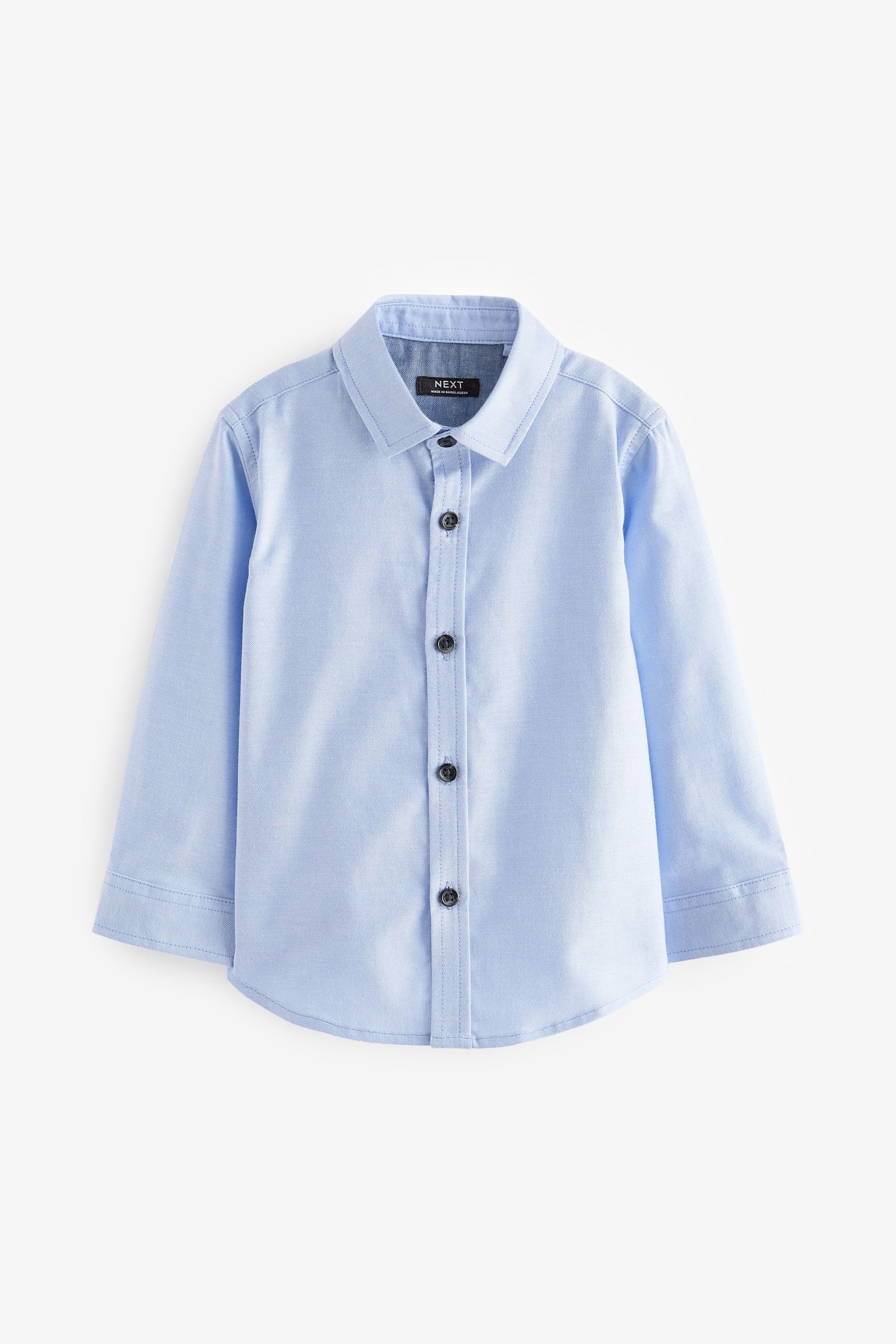 Blue (1-tlg) Next Langarmhemd Langärmeliges Oxfordhemd