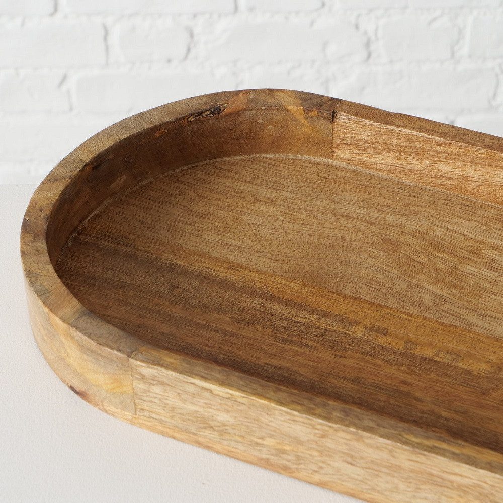 BOLTZE GRUPPE GmbH Tablett Boltze Tablett Tikko Länge 82 cm Holztablett 1003131