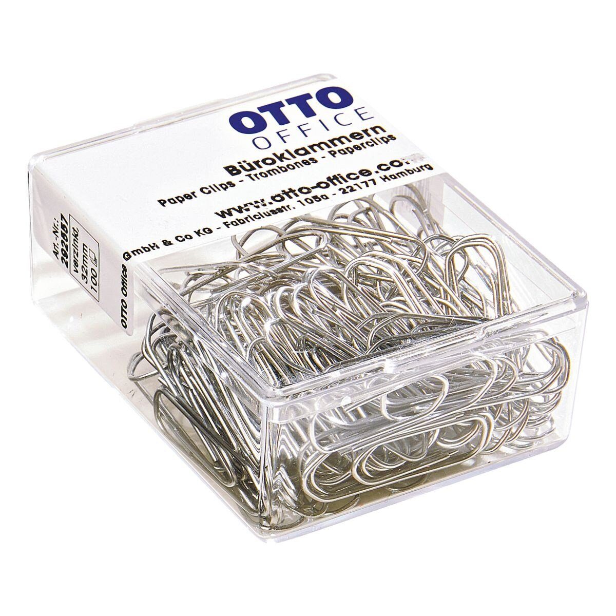 Otto Office Büroklammer, 32 mm, verzinkt, eckig