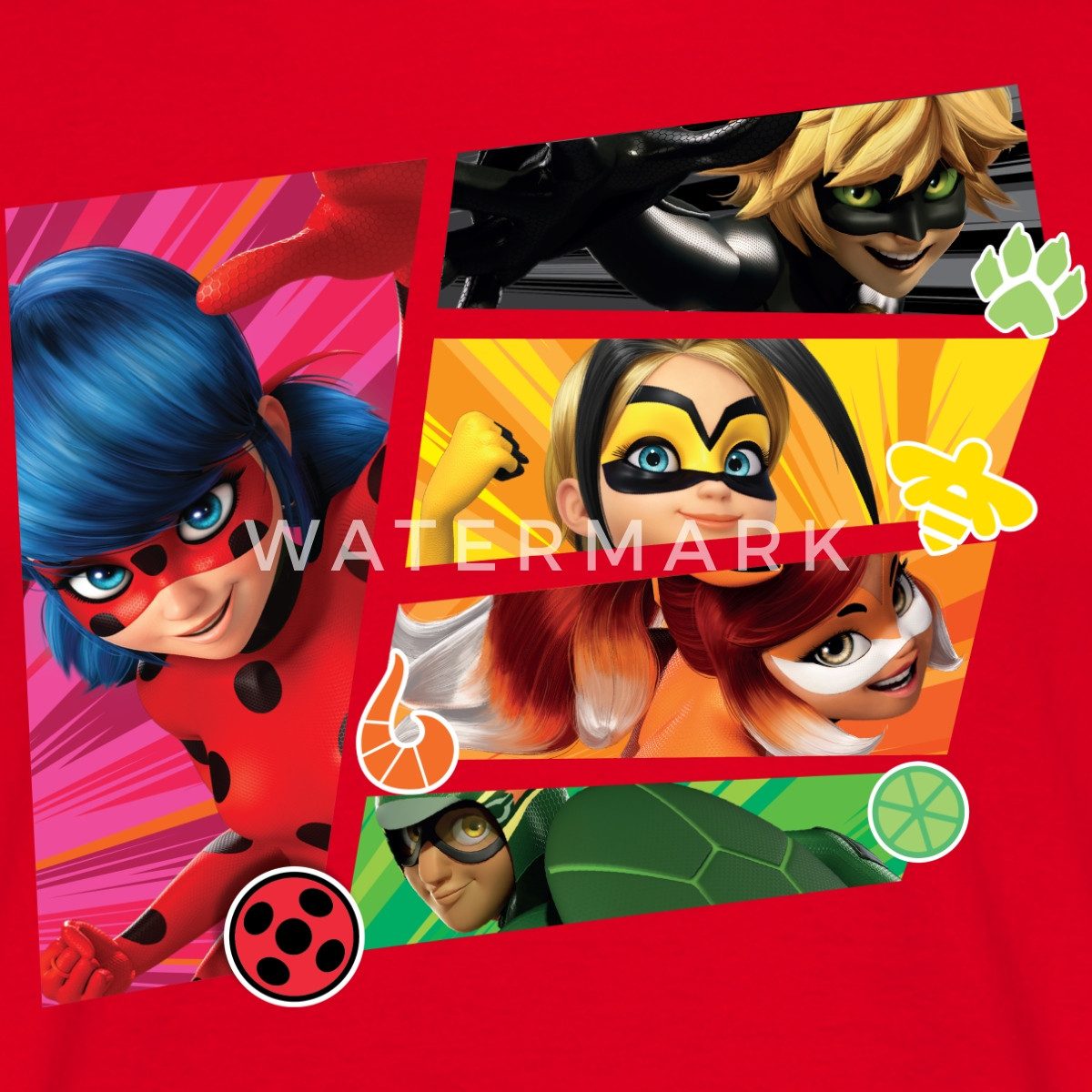 Spreadshirt T-Shirt Miraculous Superhelden Männer T-Shirt (1-tlg)