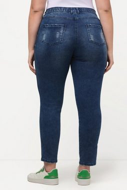 Ulla Popken Regular-fit-Jeans Jeans Sarah Destroy-Effekte schmale 5-Pocket-Form