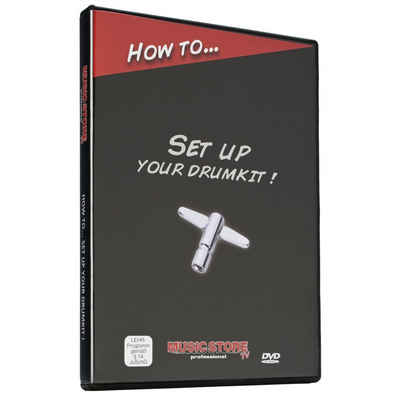 MUSIC STORE Spielzeug-Musikinstrument, HOW TO... Setup your drumkit! DVD Drum Setup Workshop