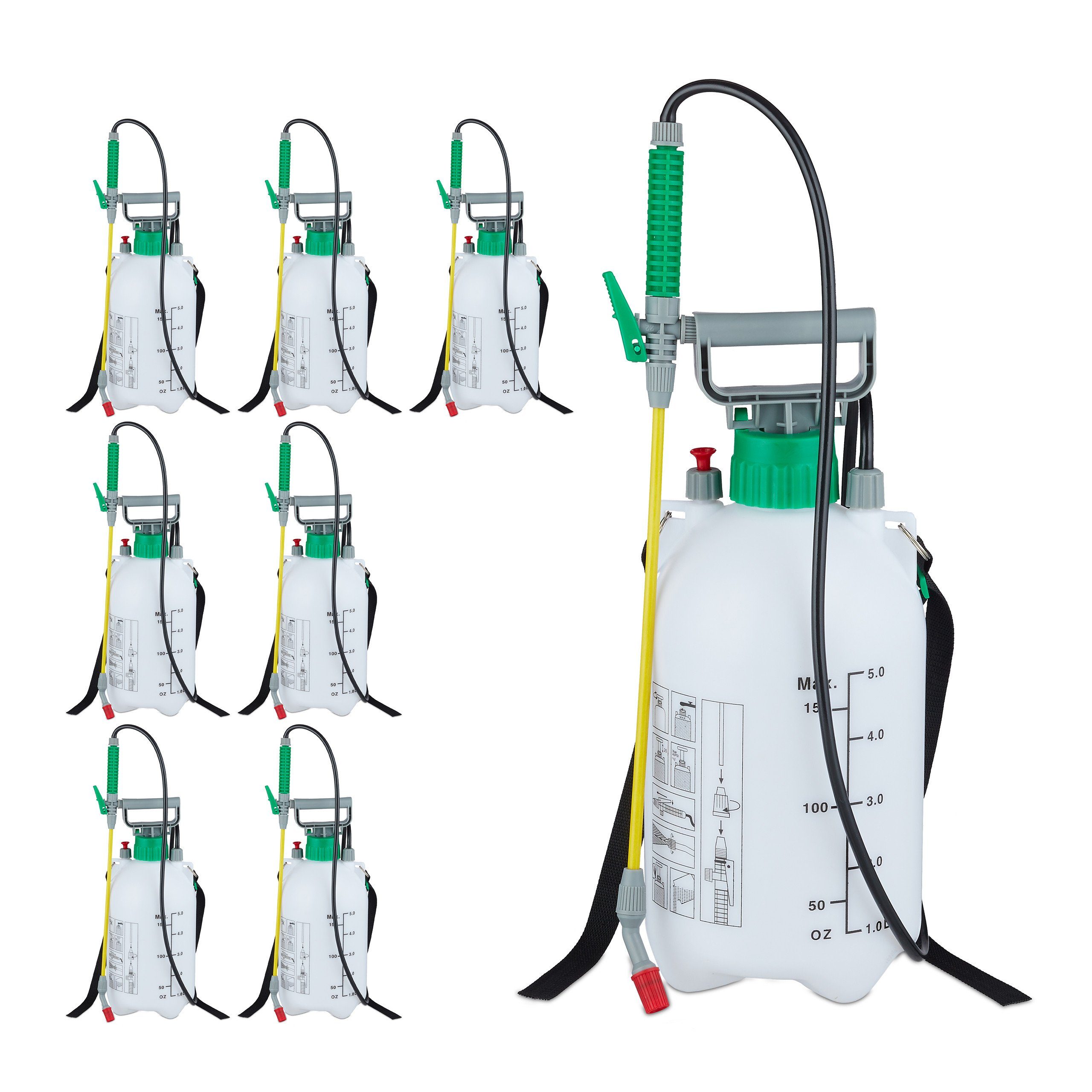Drucksprühgerät 8 x Drucksprüher 5 Liter