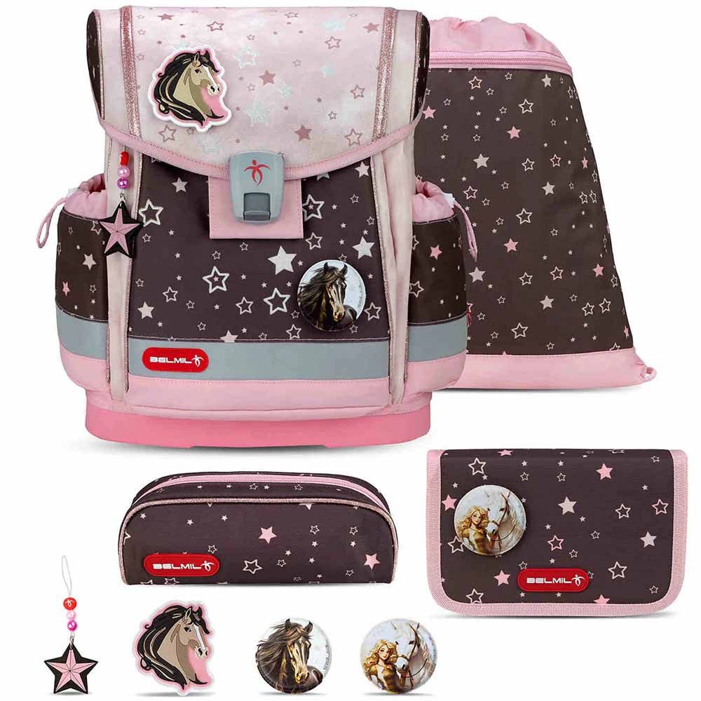 Belmil Schulranzen Set Classy PLUS 10-teilig 2025 Mädchen Champion Horses