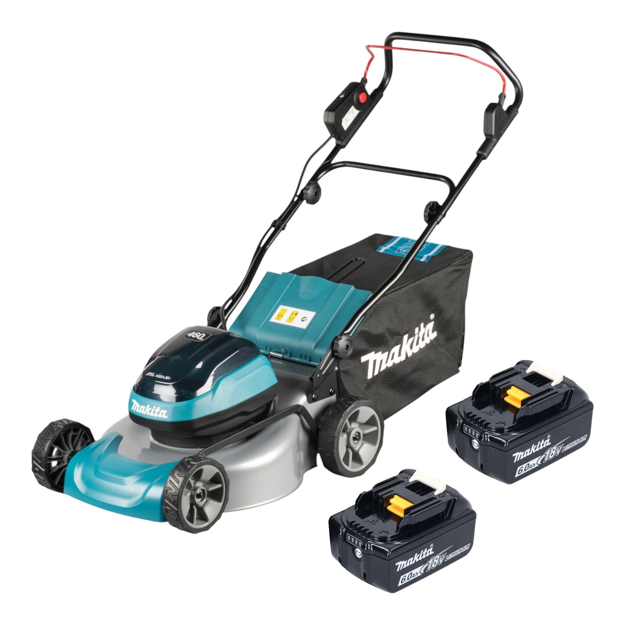 Makita Akkurasenmäher DLM 466 G2 Akku Rasenmäher 36 V (2x 18 V) 46 cm Brushless