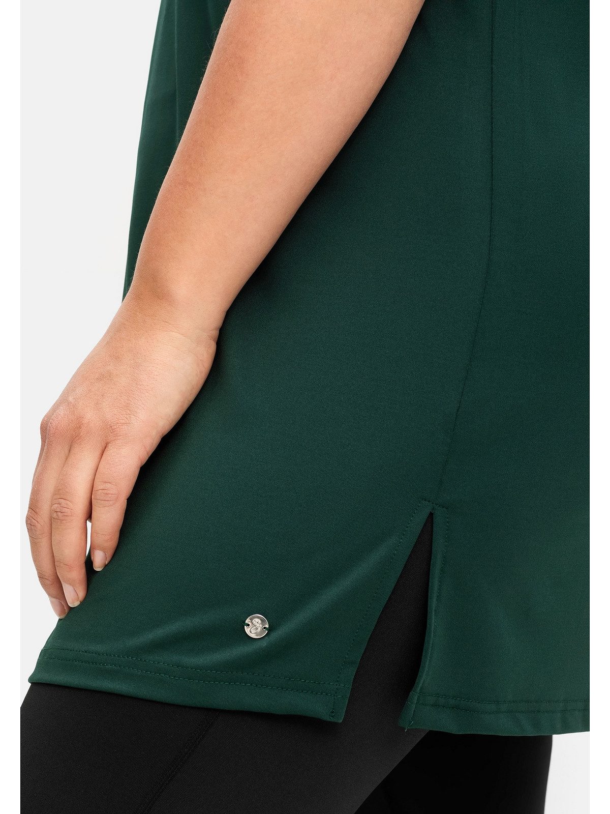 Sheego Longshirt Große Größen mit atmungsaktiver, schnelltrocknender Funktion