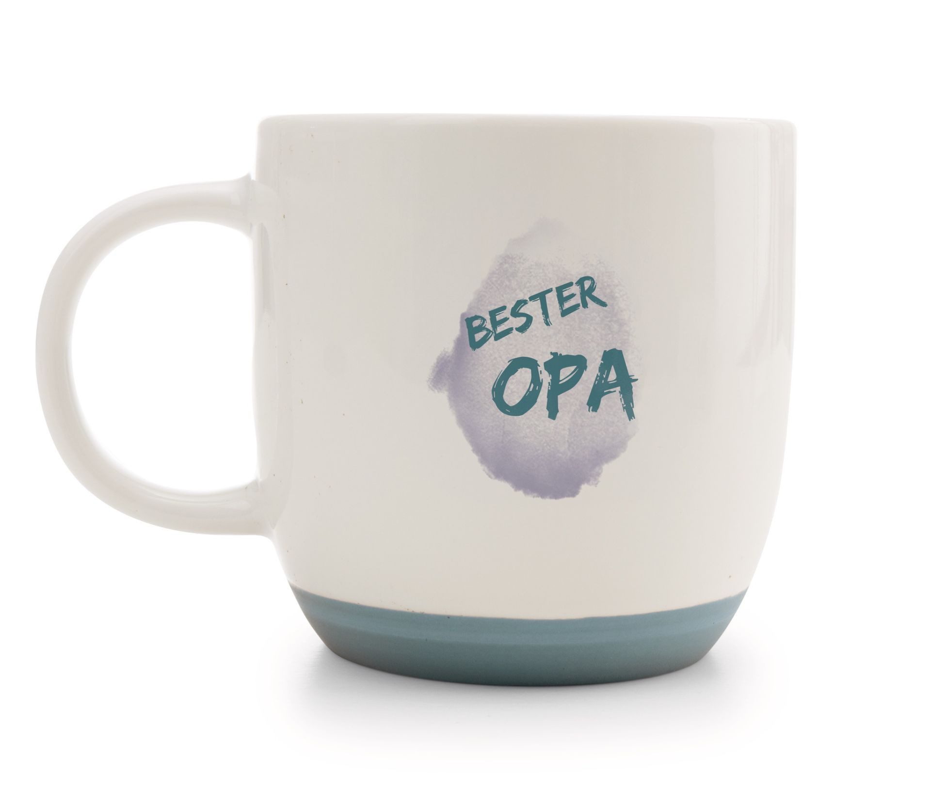 Nici Tasse Nici Katze "Bester Opa" weiß/blau 400 ml