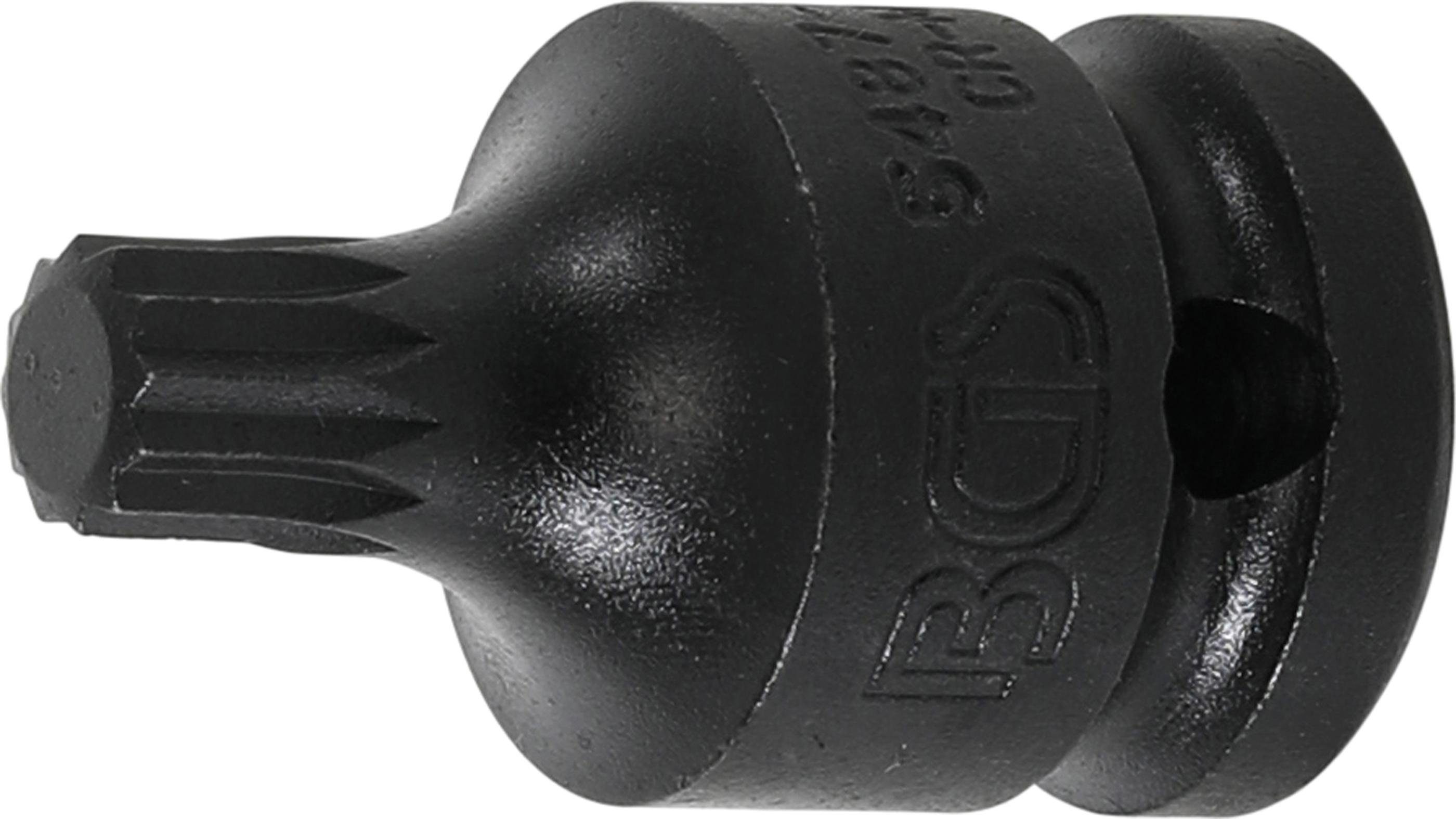 BGS technic Bit-Schraubendreher Kraft-Bit-Einsatz, Antrieb Innenvierkant 12,5 mm (1/2), Innenvielzahn (für XZN) M10