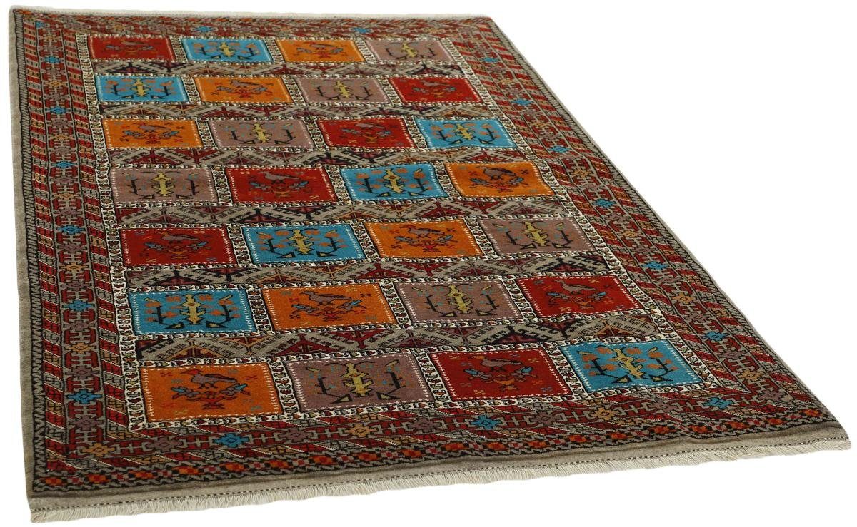 Orientteppich Orientteppich Trading, rechteckig, Höhe: Turkaman mm Perserteppich, Handgeknüpfter 132x206 / Nain 6