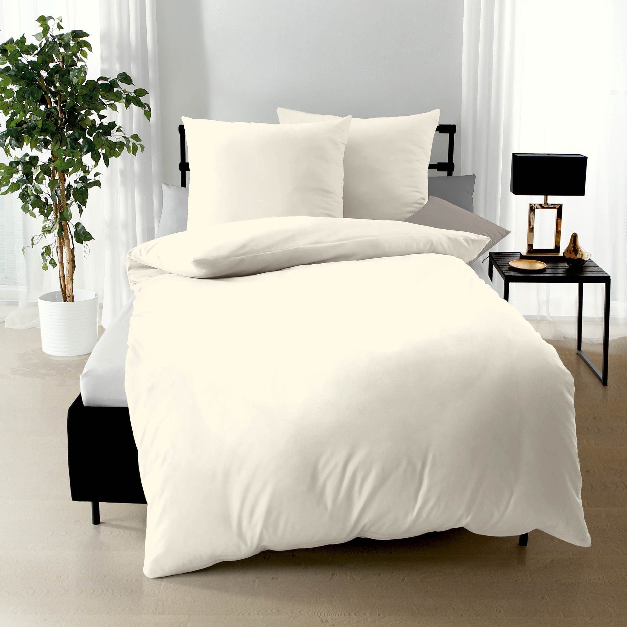 Kaeppel Bettwäsche Bettwäsche, Mako-Satin, Uni günstig online kaufen