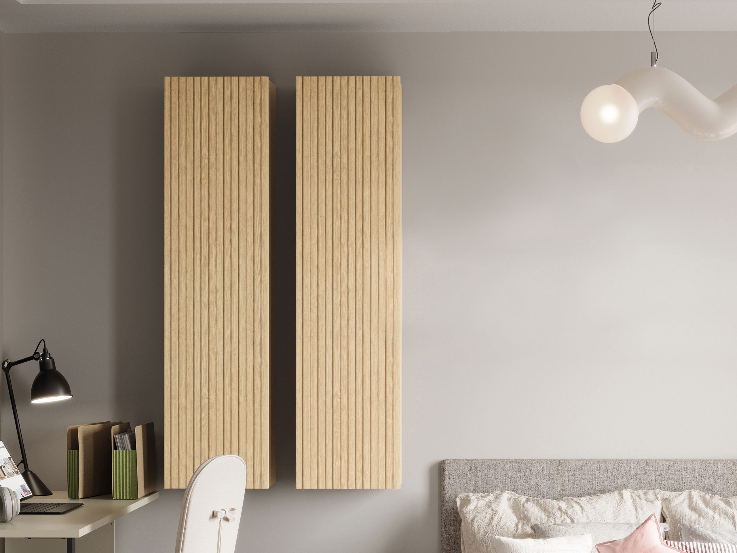 MIRJAN24 Hängeschrank Sigma 1D SG11 (2er-Set, mit Drehtür) 34x30x138 cm
