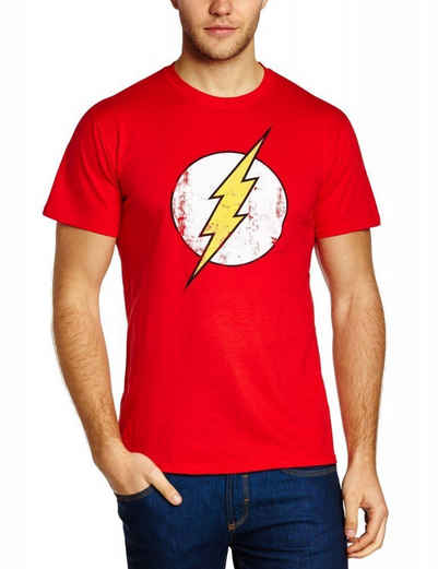 Batman Print-Shirt BATMAN, FLASH Superhelden T-Shirt in Übergrößen Schwarz Logo oder Rot 3XL 4XL 5XL