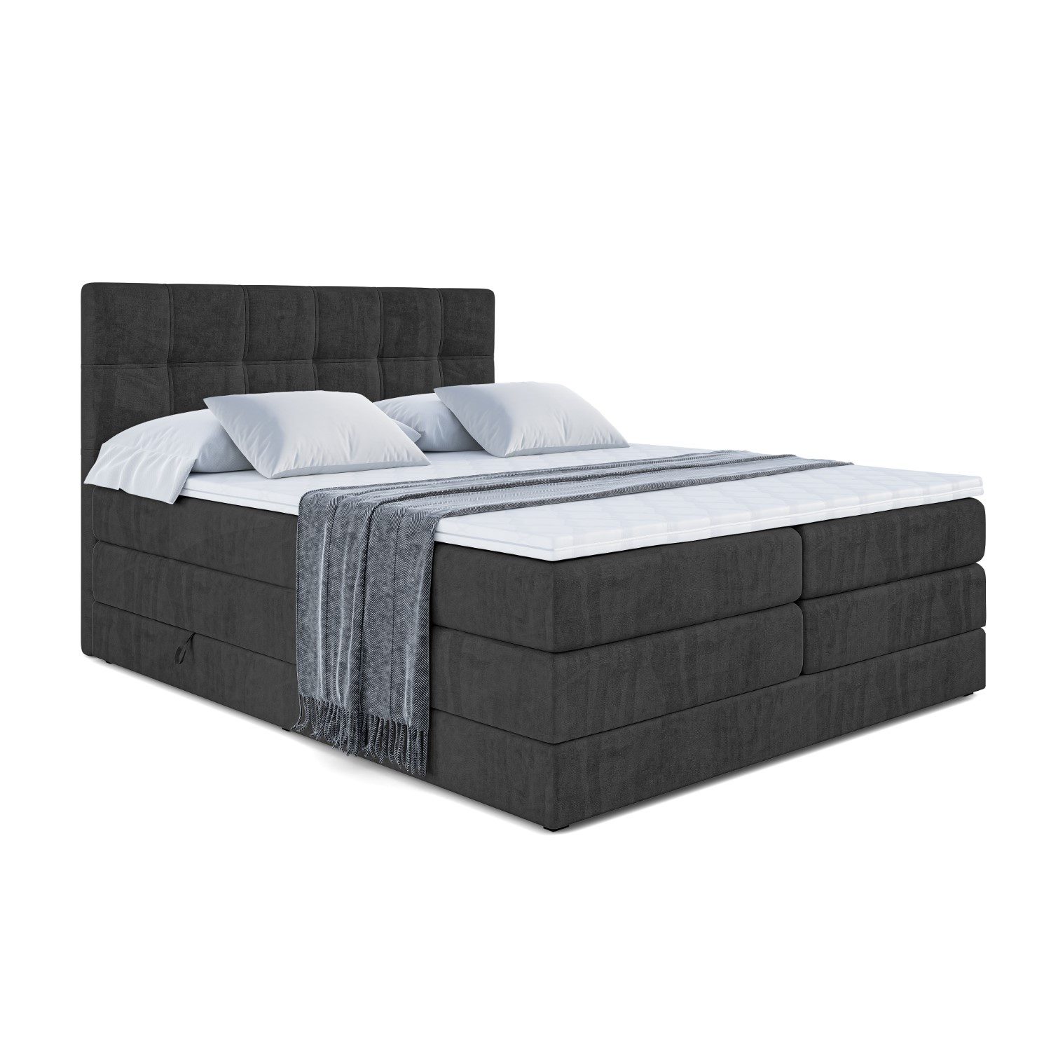 ALTDECOR Boxspringbett MARCE KING (Multipocket-Matratze H4, günstig online kaufen