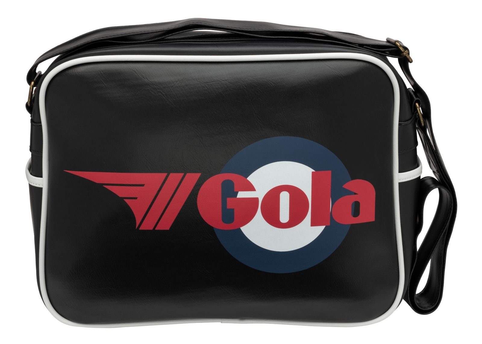 Schultertasche Black Gola White /