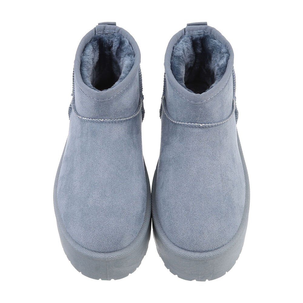 Ital-Design Damen Snowboots Freizeit Snowboots Plateaustiefeletten Snowboots (84338272) Flach Plateaustiefeletten in Hellblau